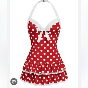 Red Polka Dot Bathing Suit